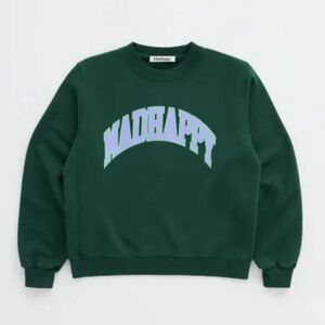 COPY - NEW Madhappy Campus Fleece Crewneck MEDIUM Green new style ( one small f…